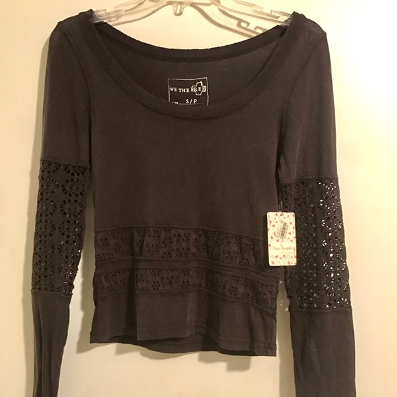 NWT Free People 'We the Free' Size S Blk - Picture 1 of 5